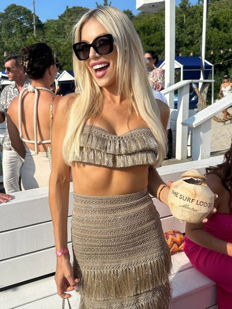 Custom-branded coconut at The Surf Lodge, the Hamptons