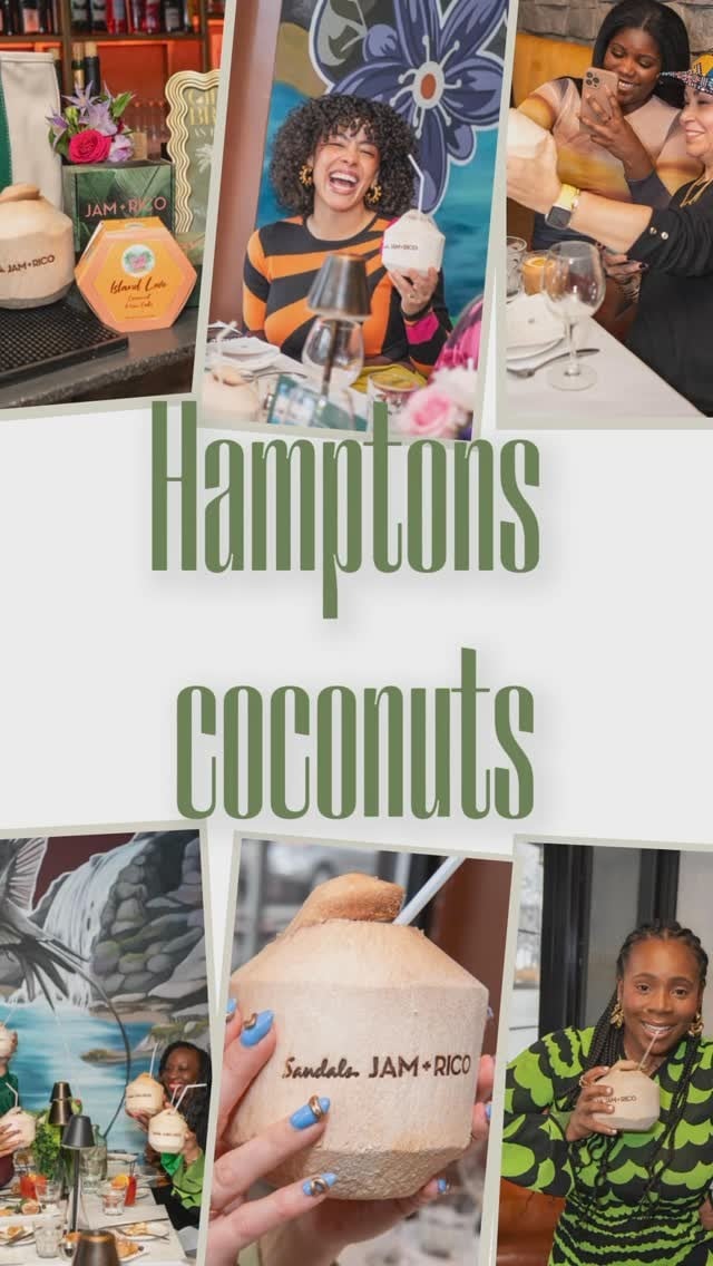 Custom-branded coconuts supplied for the Sandals Resorts Jam & Rico event