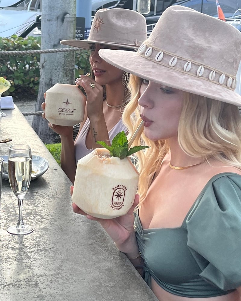 Hamptons Coconuts spotted in Miami at The Deck at Island Gardens